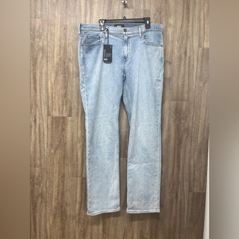 PAIGE Normandie Straight Jeans in Byers